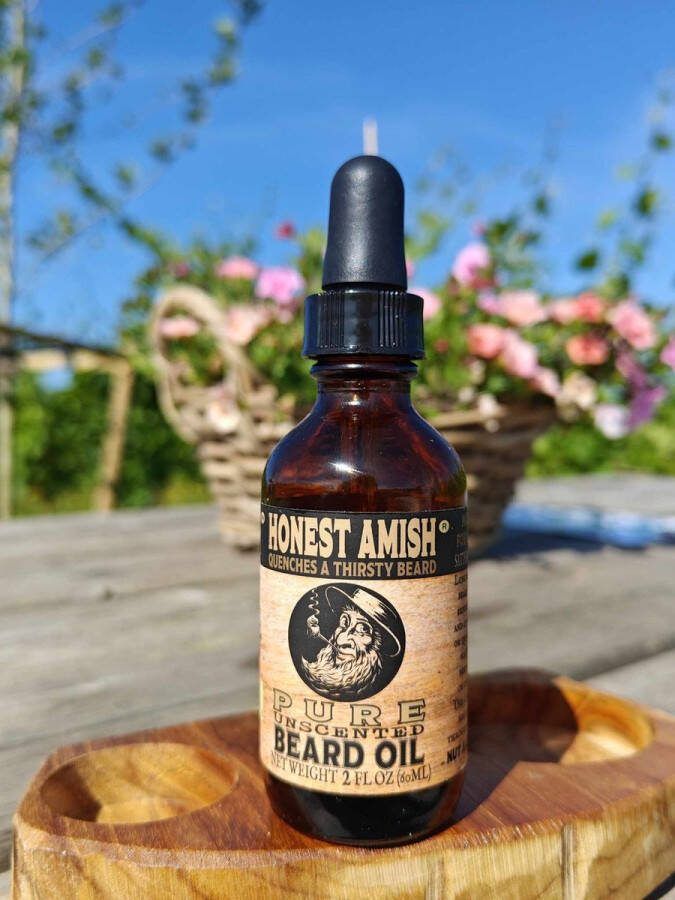 Honest Amish Pure baardolie (geurloos)