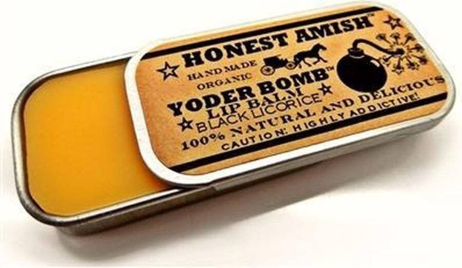 Honest Amish Yoder Bomb Black Licorice Lip Balm