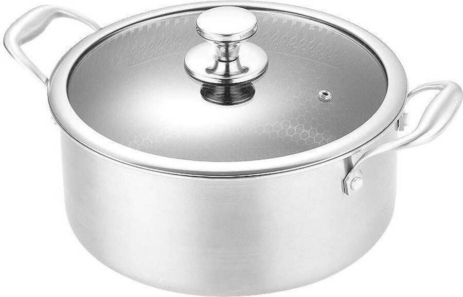 Hongli Hybride Kookpan- Diameter 28 CM Anti aanbak Inclusief deksel De Rolls Royce onder de Kookpannen!