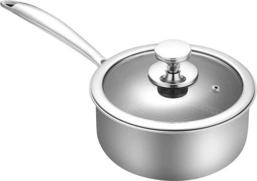 Hongli Hybride Steelpan Diameter 28 CM Anti aanbak Inclusief deksel De Rolls Royce onder de Steelpannen!