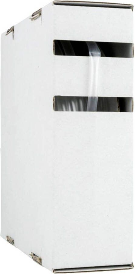 Hongshang 2111184298 Krimpkous zonder lijm Transparant 9.50 mm 4.80 mm Krimpverhouding:2:1 10 m