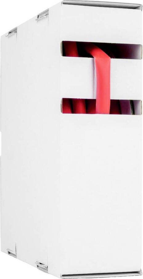 Hongshang 211124328 Krimpkous zonder lijm Rood 1.60 mm 0.80 mm Krimpverhouding:2:1 15 m