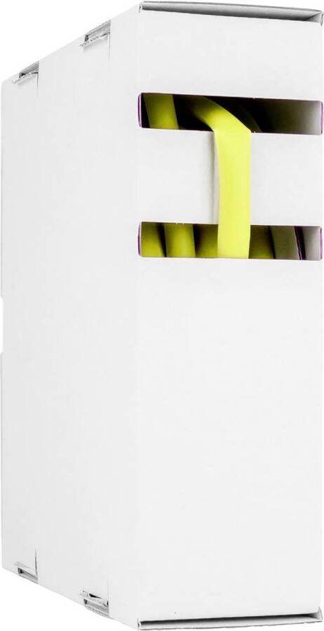 Hongshang 211154248 Krimpkous zonder lijm Geel 4.80 mm 2.40 mm Krimpverhouding:2:1 10 m