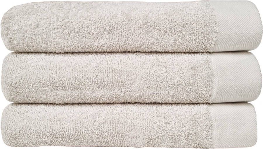 HOOMstyle Luxe Handdoek SET 3x 650grs Soft Cotton Extra dik 70x140cm – Off White – Voordeelset 3 stuks