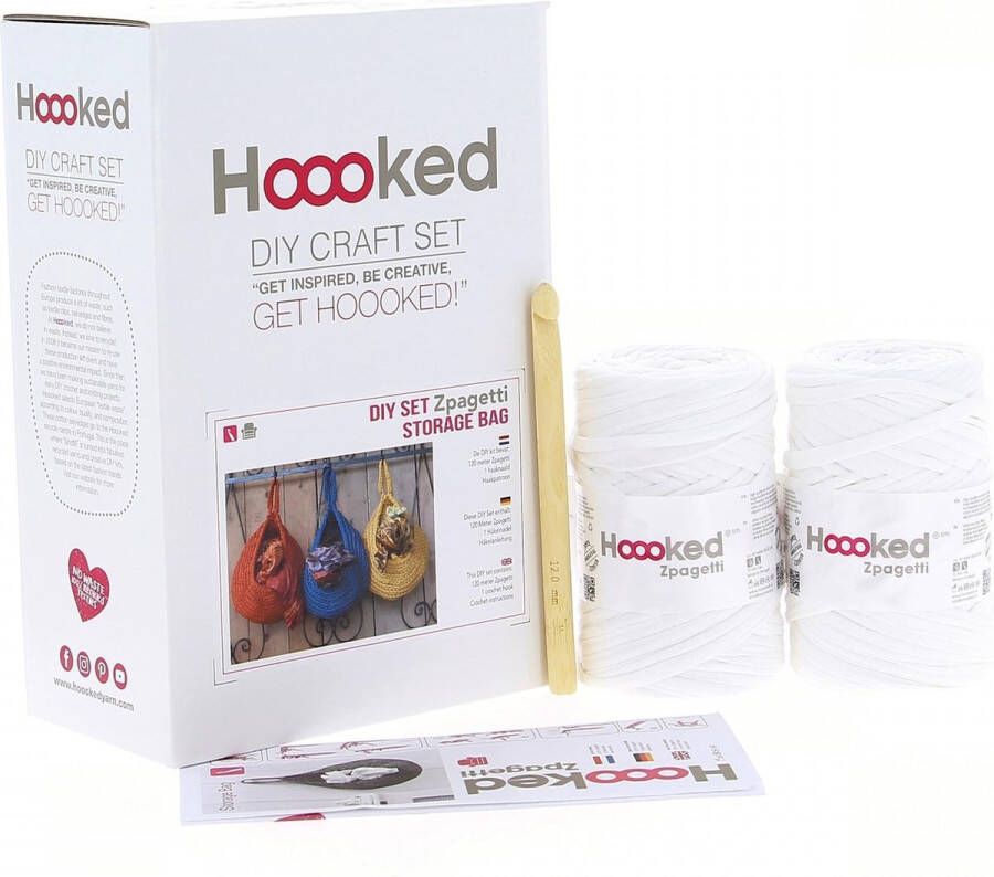 Hoooked Haakpakket Storage bag Off White