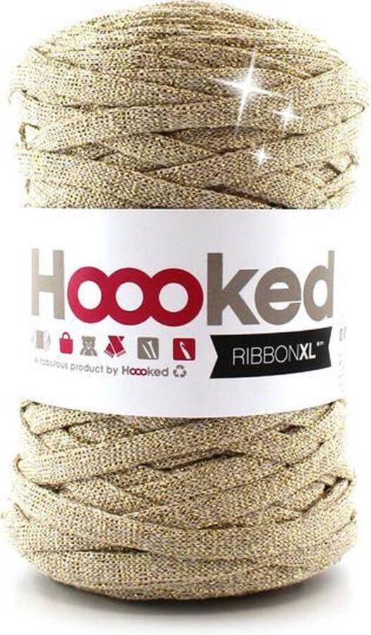 Hoooked RibbonXL garen Lurex Golden Dust