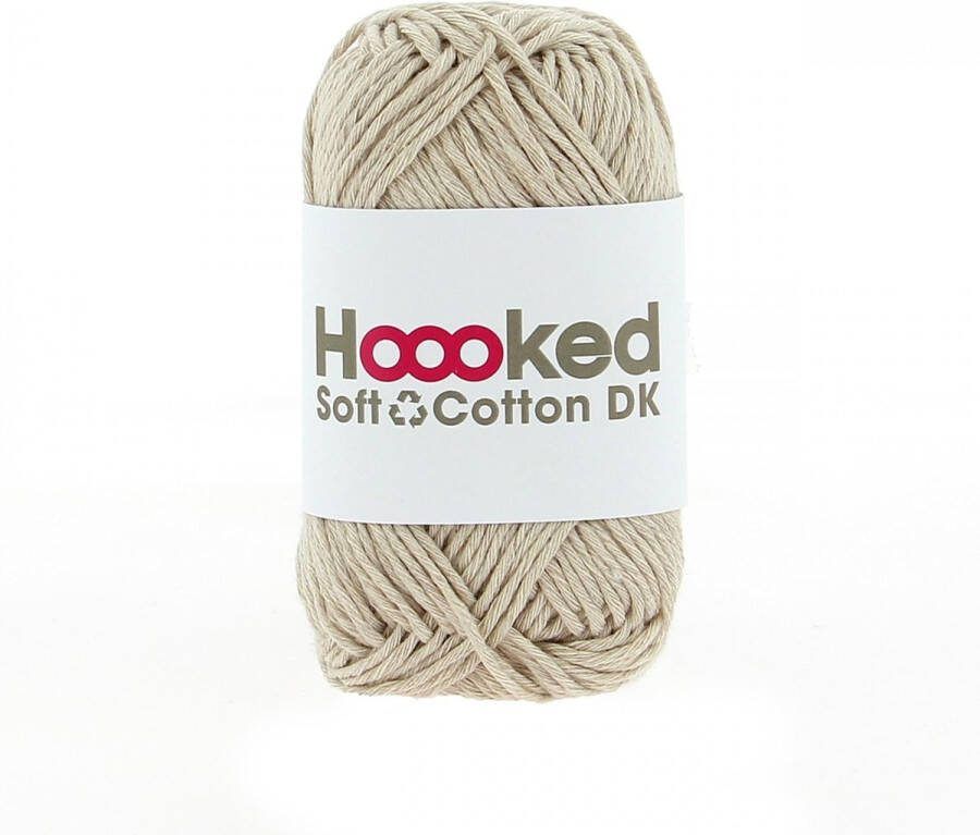 Hoooked Soft Cotton DK 50g. California Sand (roze)