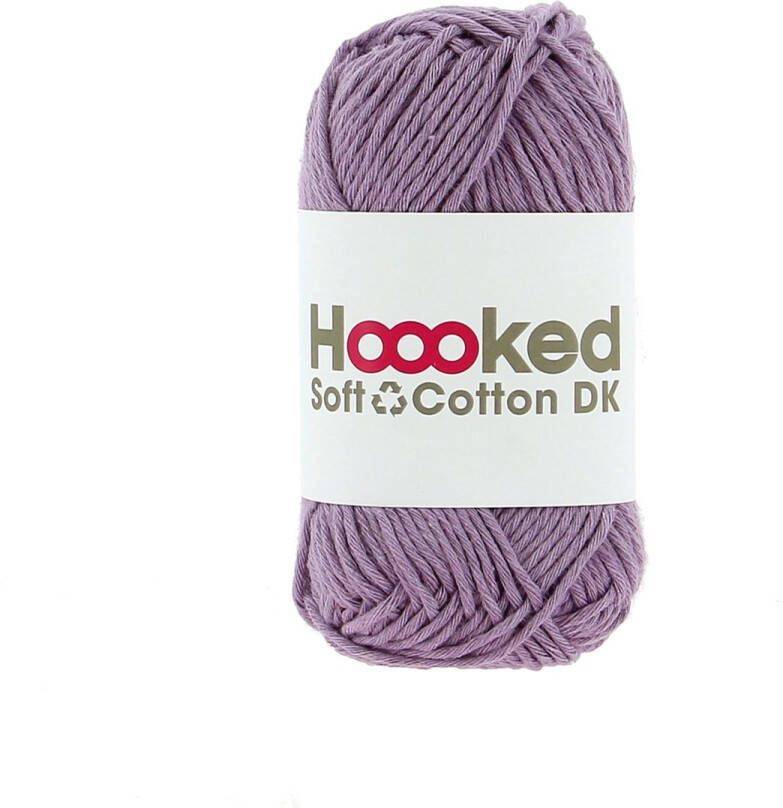Hoooked Soft Cotton DK – Kleur Granada Lavender (paars) 100% gerecycled