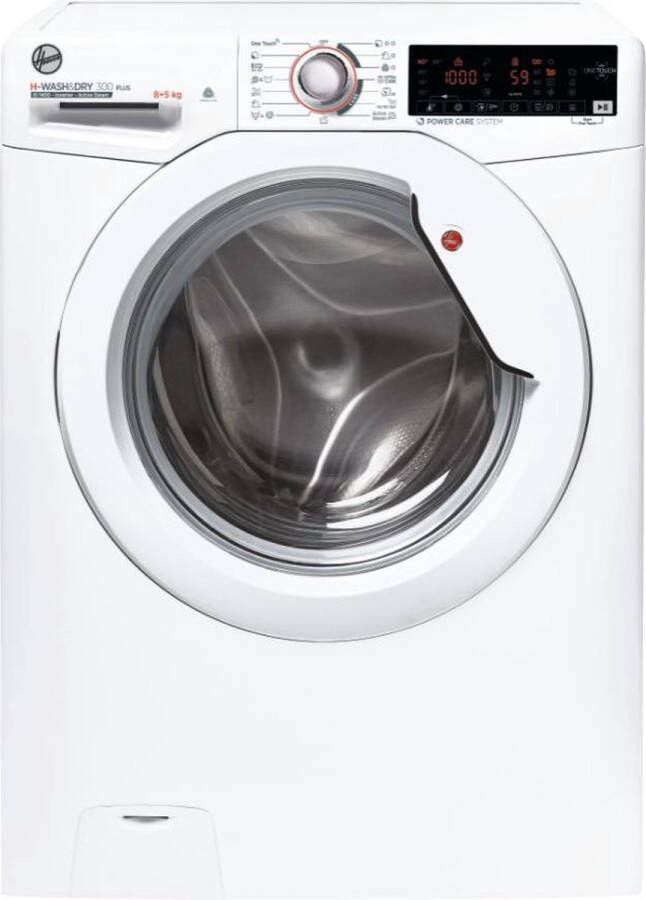 Hoover H-WASH 300 PLUS Was-droogcombinatie Vrijstaand Voorbelading Wit Energielabel D