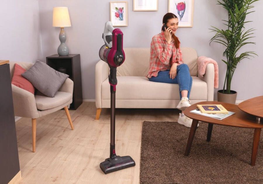 Hoover HF1 HF110P 011 Steelstofzuiger Batterij Accu Droog Stof Weefsel Zakloos 0 9 l Magenta