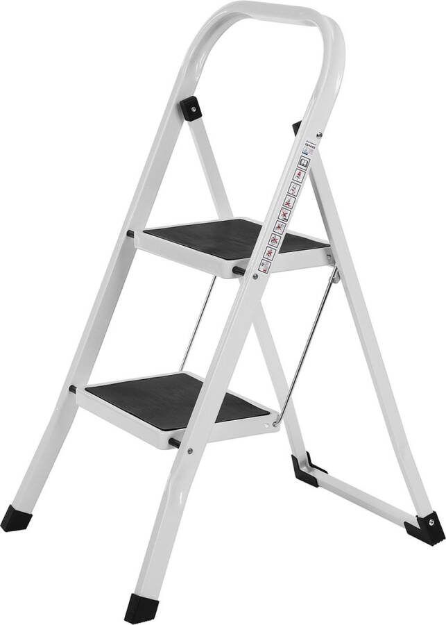Hoppa! Ladder 2-traps vouwladder 150 kg belasting 240 cm hoogte GSL12WT