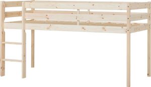 Hoppekids ECO Comfort halfhoogslaper 90x200 cm met lattenbodem natuurlijk hout