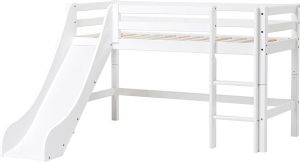 Hoppekids half hoogslaper met glijbaan peuter Eco Dream (70x160 cm)