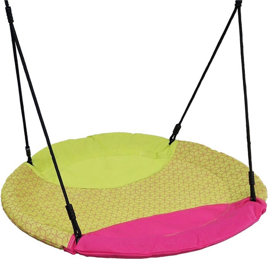 Hörby bruk Nestschommel Junior 100 Cm Polyester Geel roze