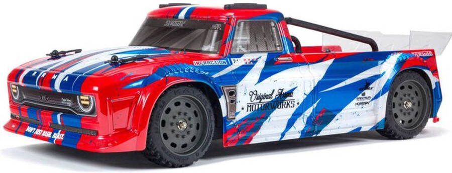 Horizon ARRMA INFRACTION 4X4 MEGA 1 8th Resto-Mod Truck Red Blue