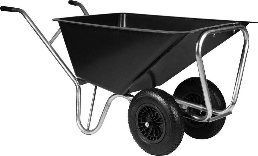 Horka kruiwagen Model Mamoet 2 wielen Ideaal voor uitmesten Extra stevig Zwart