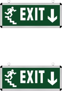 Horoz Electric LED Noodverlichting Exit 2 Pack Omlaag Hangend 3W