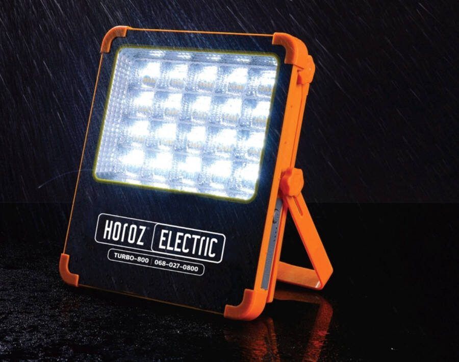 Horoz Electric TURBO 800w Solar CCT -Werklamp Draagbaar LED lamp powerbank Waterdicht IP44 Oplaadbaar Zonnepaneel