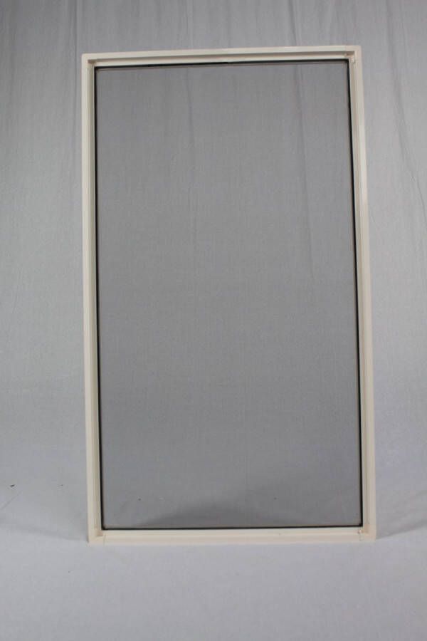 Horrenfabriek Horren fabriek type S Insectenwering 80 x160 cm Inzet hor Inkort baar Spierwit Ral9016 Grijs gaas Raamhor
