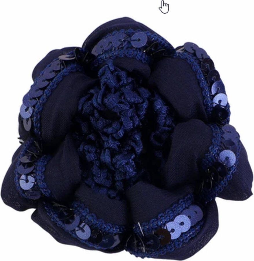 HorsebyAmy Scrunchie knotnetje blauw glitter