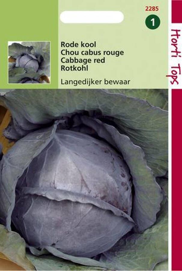 Hortitops Rode kool Brassica oleracea Langedijker Bewaar 2 Kool 2 gram