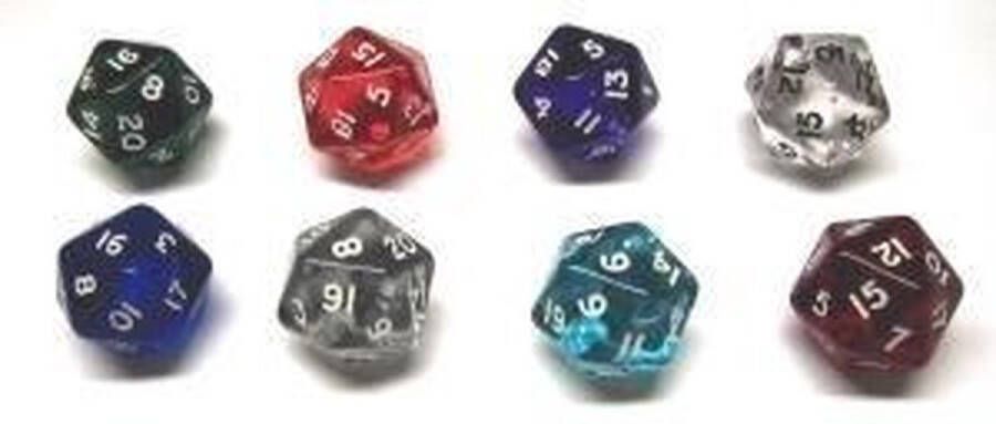 HOT Games Dobbelsteen acryl 20 kant.6 kl.ass.verp.10 ::