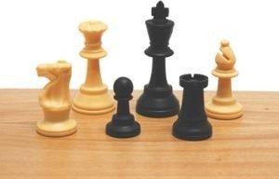 HOT Games Schaakstukken Kunststof 93mm. Staunton in kist Maat 6