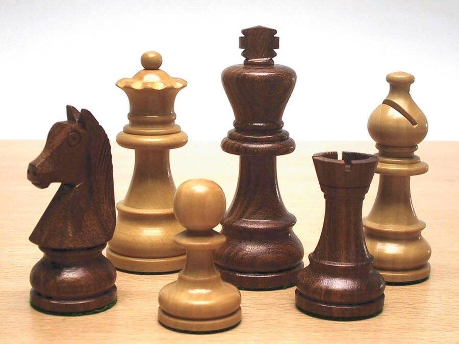 HOT Games Schaakstukken Staunton Palm palisander L V.93mm Maat 6