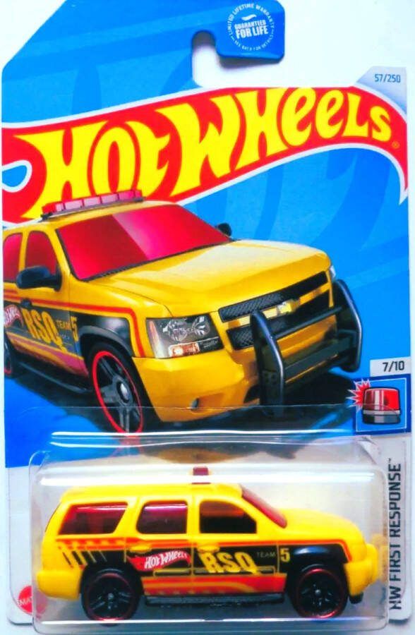 Hot Wheels '07 CHEVY TAHOE YELLOW 57 250 HW FIRST RESPONSE 7 10