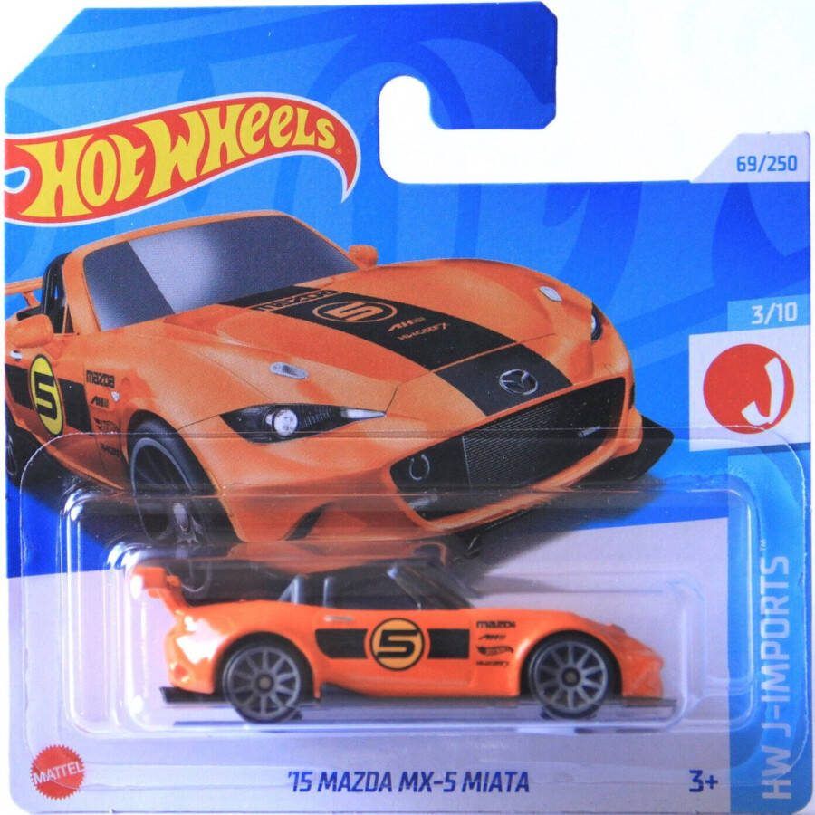Hot Wheels '15 MAZDA MX 5 MIATA ORANGE 69 250 1:64 HW J-IMPORTS 3 10