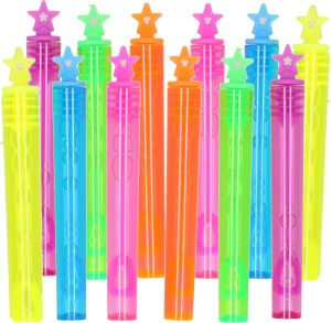 Hot Wheels 36x Bellenblaas buisjes neon kleuren met ster dop 4 ml voor kinderen Uitdeelspeelgoed Grabbelton speelgoed
