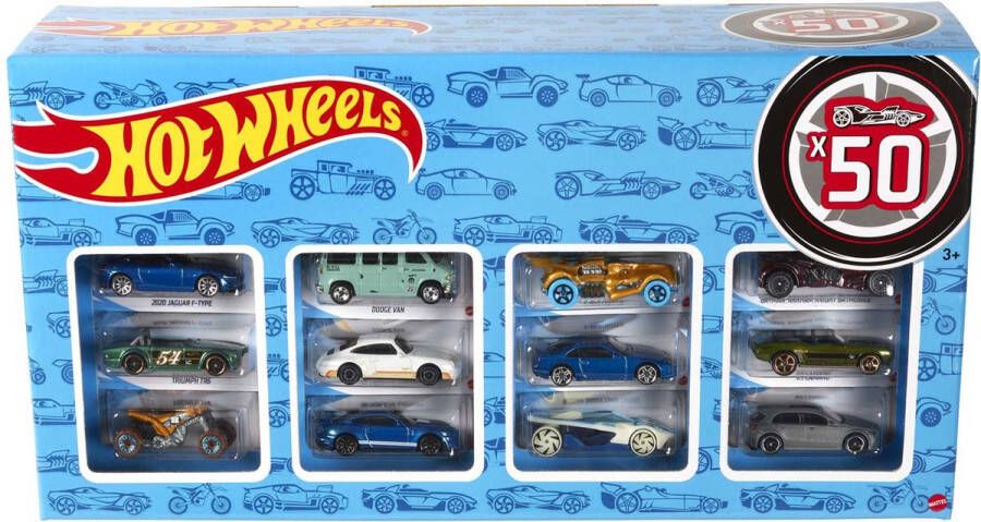 Hot Wheels 50-auto diecast Cadeauverpakking Speelgoedvoertuig