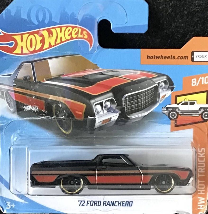 Hot Wheels 50th Anniversary Serie '65 Ford Ranchero 7 Cm Zwart
