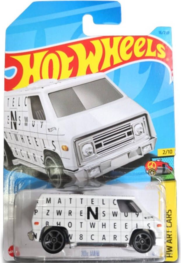 Hot Wheels 70s Van Die Cast 7 cm Voertuig Spaar ze allemaal