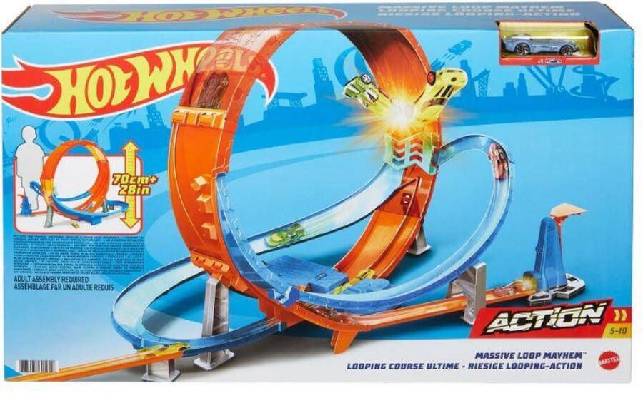 Hot Wheels Action Wervelende Looping Racebaanset