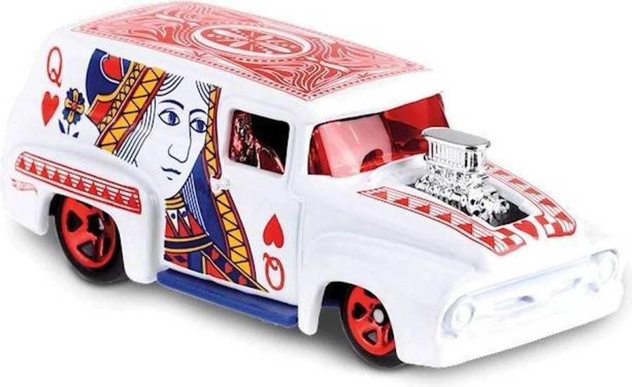 Hot Wheels Art Cars Auto '56 Ford F-100 6 5 Cm Wit
