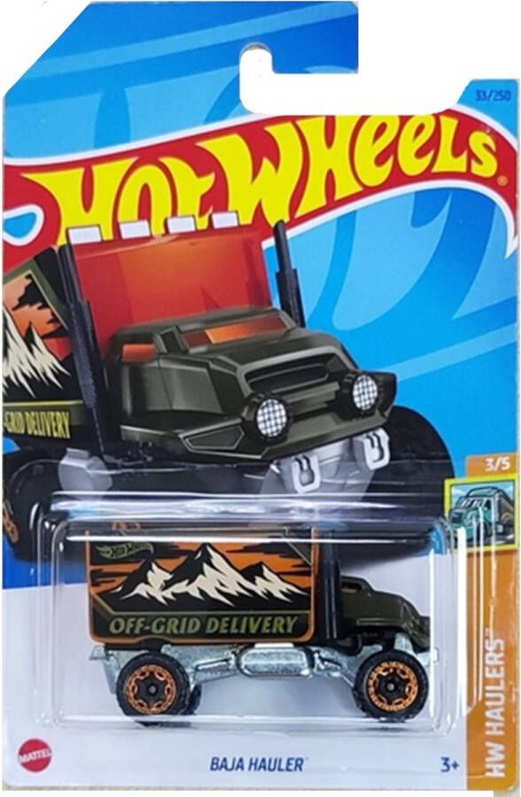 Hot Wheels Art Cars Auto Baja Hauler 6 5 Cm Oranje zwart