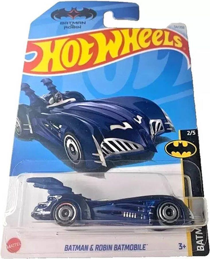 Hot Wheels BATMAN & ROBIN BATMOBILE 54 250 MATT BLUE 1:64 HW BATMAN 2 5