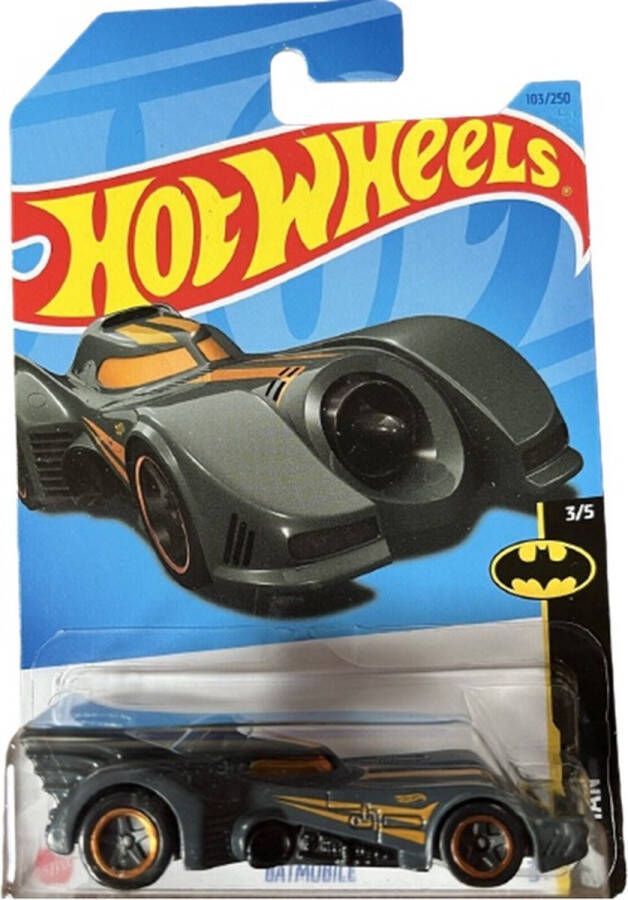 Hot Wheels Batmobile 7 cm Die Cast Schaal 1:64 Verzamel ze allemaal