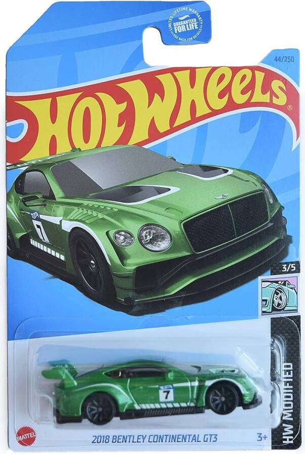 Hot Wheels 2018 Bentley Continental GT3 Die Cast 7 cm Voertuig Spaar ze allemaal