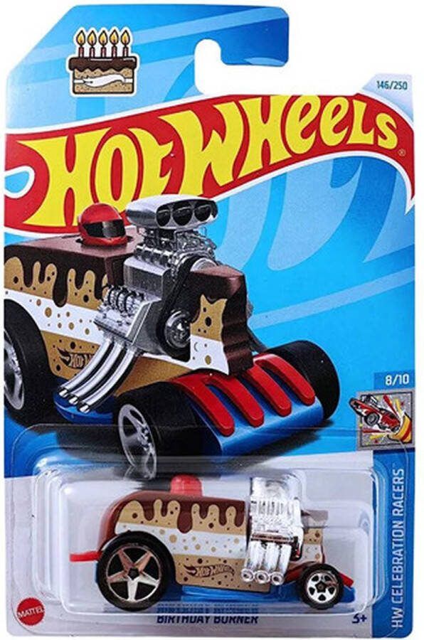 Hot Wheels BIRTHDAY BURNER CAKE 146 250 RED (1:64) HW CELEBRATION RACERS 8 10