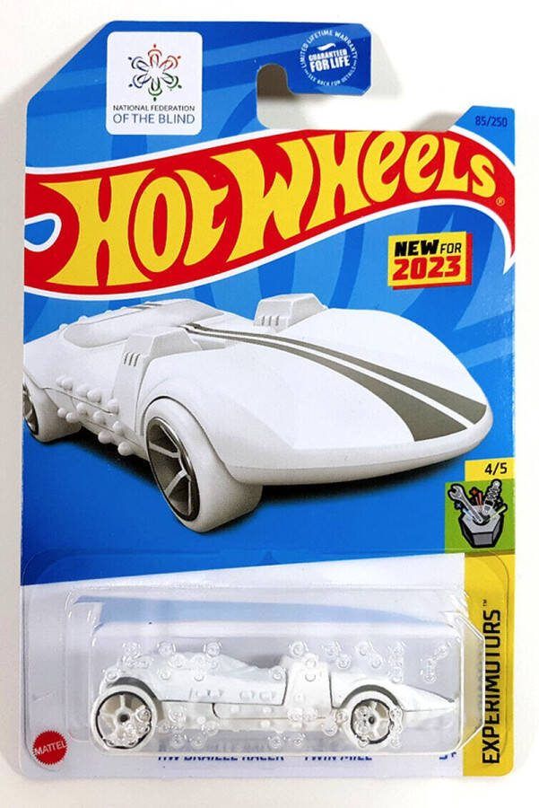 Hot Wheels BRAILLE RACER TWIN MILL 85 250 WHITE 1:64 HW EXPERIMOTORS 4 5