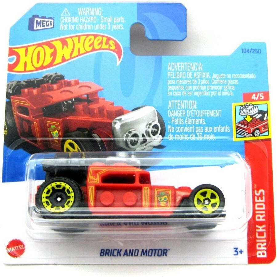 Hot Wheels BRICK AND MOTOR ORANGE 104 250 (1:64) HW BRICK RIDES 4 5