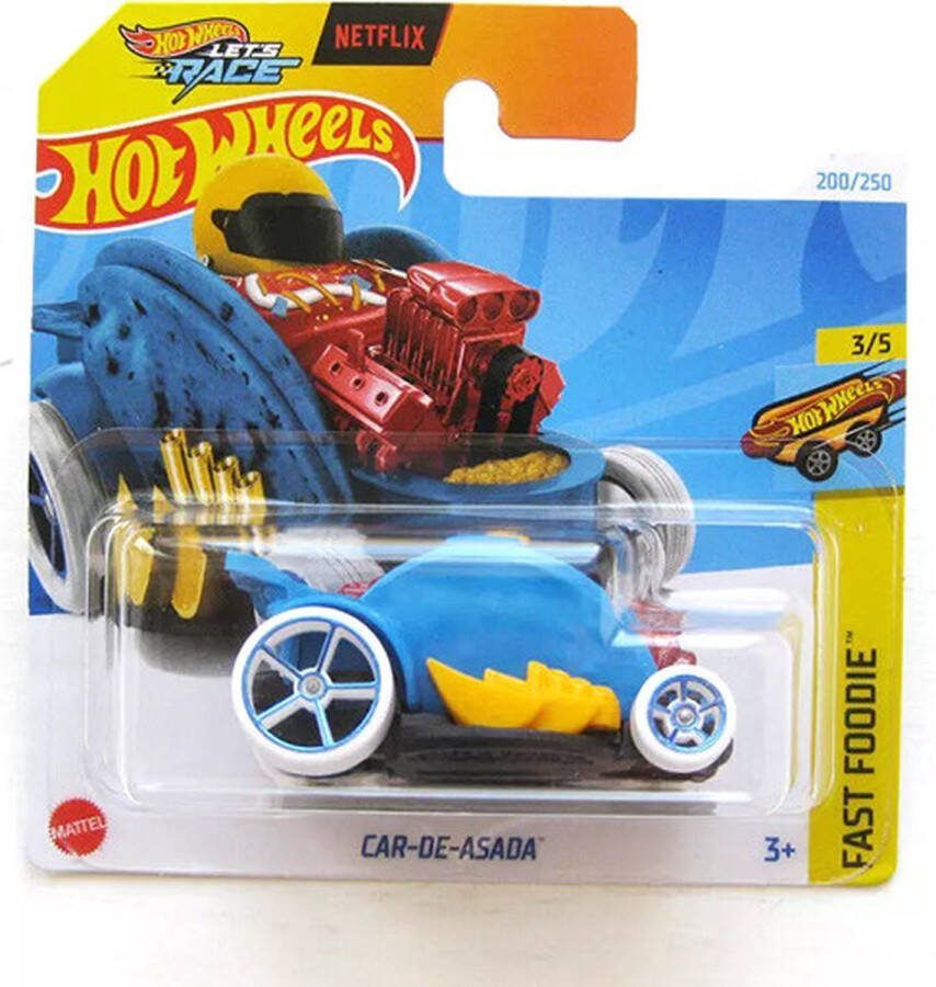 Hot Wheels CAR DE ASADA 200 250 FAST FOODIE 3 5