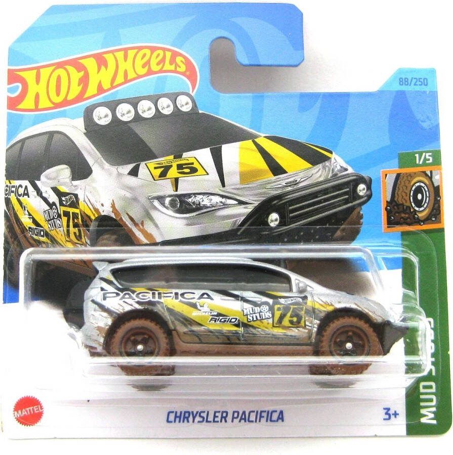 Hot Wheels CHRYSLER PACIFICA 88 250 HW MUD STUDS 1:64 ZILVER