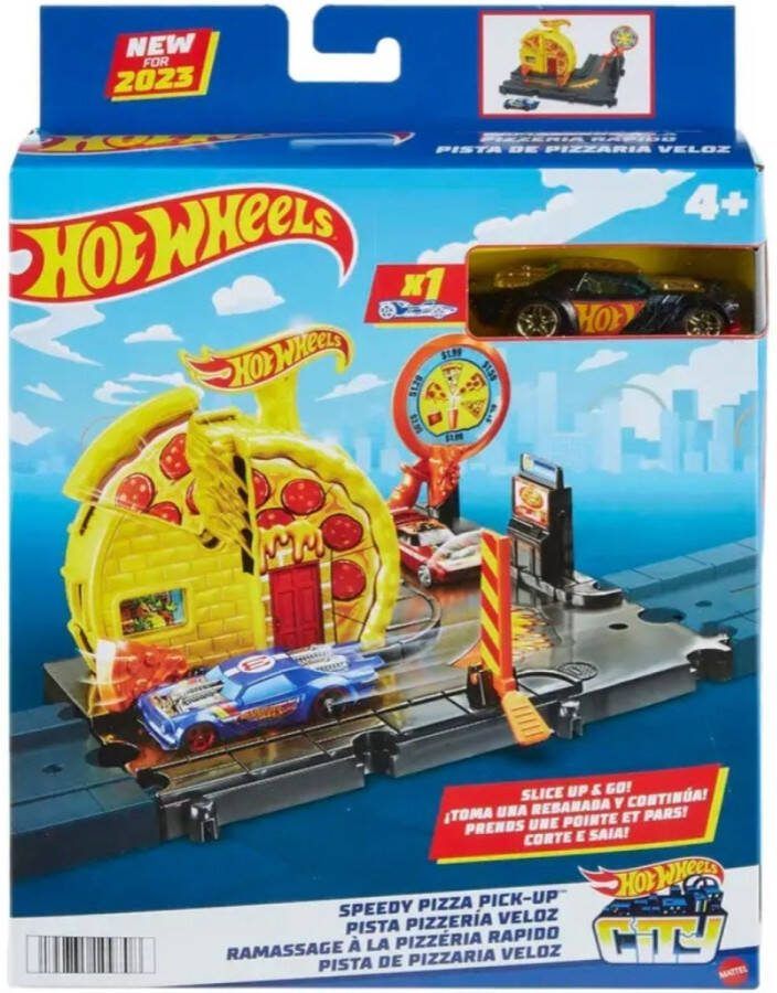 Hot Wheels City Explorer Speedy Pizza Pick-Ups Inclusief voertuig