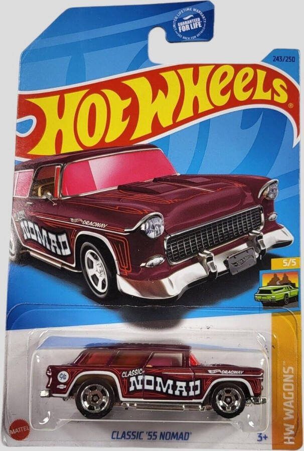 Hot Wheels CLASSIC '55 NOMAD 243 250 1:64 HW WAGONS 5 5