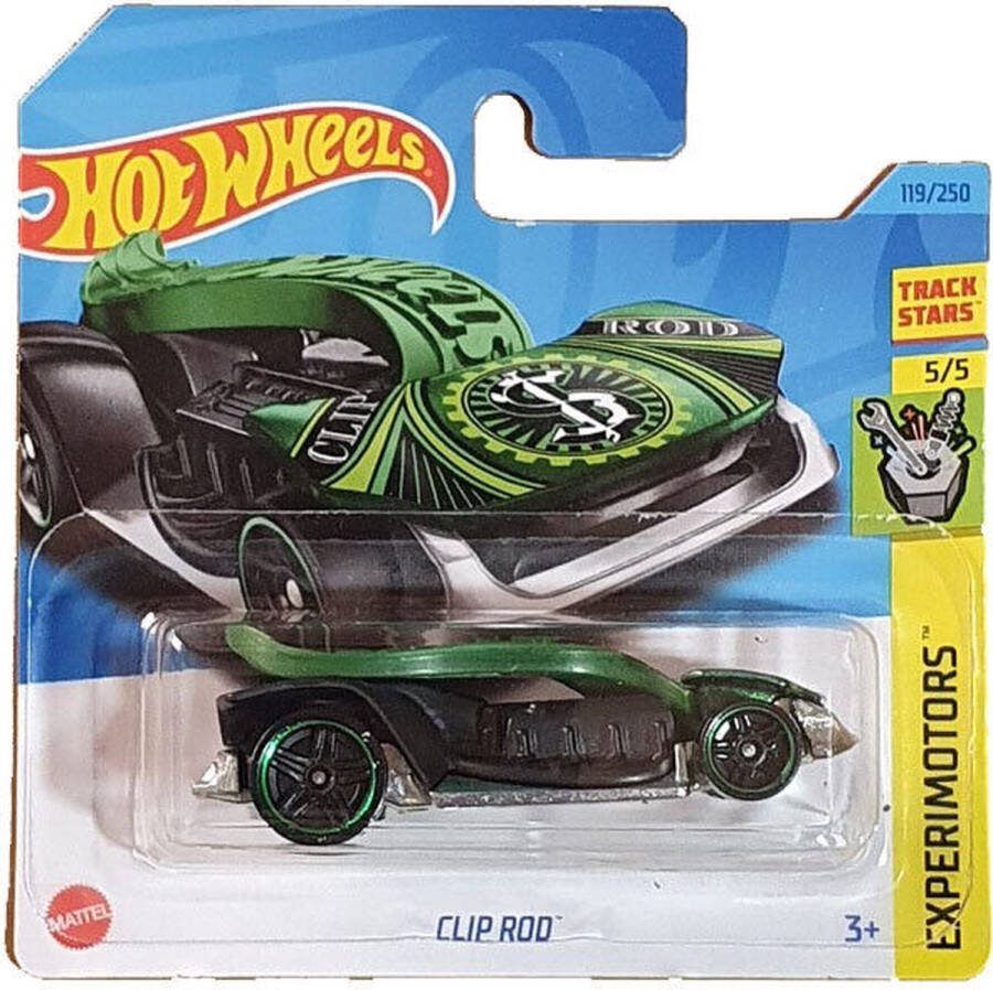 Hot Wheels CLIP ROD 119 250 1:64 RACING GREEN EXPERIMOTORS 5 5