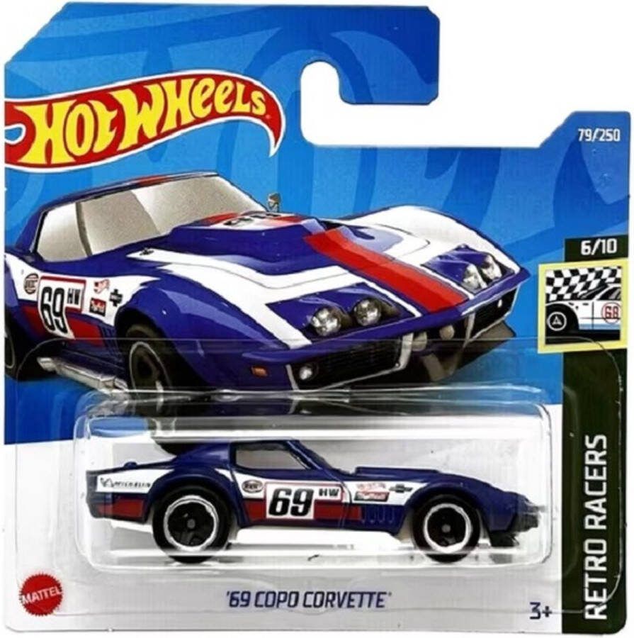 Hot Wheels Copo Corvette 69 Schaal 1:64 7 cm
