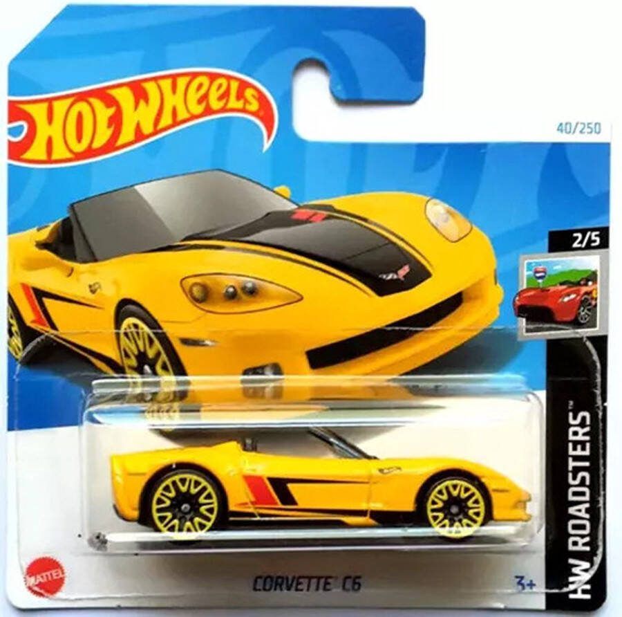 Hot Wheels CORVETTE C6 YELLOW 40 250 (1:64) HW ROADSTERS 2 5